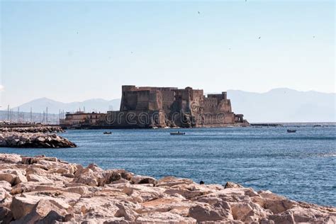 Castel dell`Ovo stock photo. Image of boat, fortress - 107691002