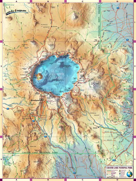Crater Lake Maps | NPMaps.com - just free maps, period.
