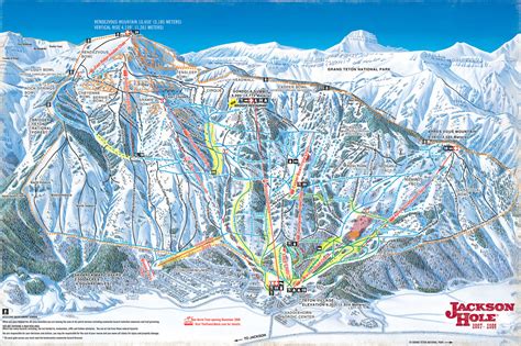 Jackson Hole Trail map - Freeride