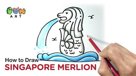 How To Draw SINGAPORE MERLION | VERY EASY~! - YouTube