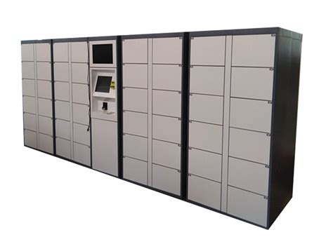 Stainless Steel 48 Doors Electronic Lockers , Outdoor LCD Screen Rental Storage Lockers System