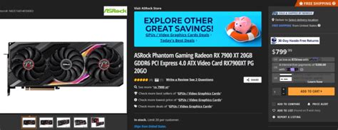 AMD Radeon RX 7900 XT Now Available For $799 US, Same Price As The RTX ...