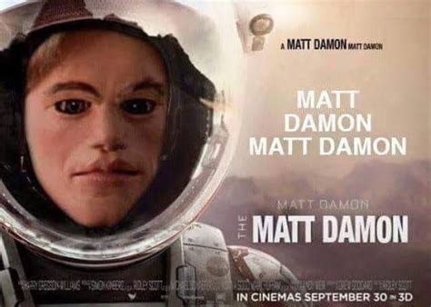 Matt Damon is The Martian (Team America Style!) … (With images) | Matt ...