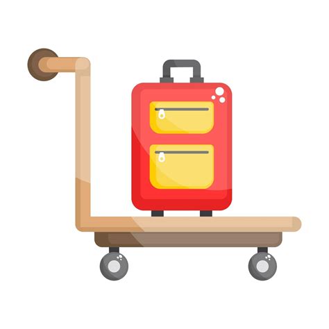 Luggage Trolley Design 2527524 Vector Art at Vecteezy