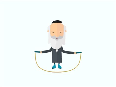 Rabbi Jumping Rope - GIF by Tsuriel ☰ on Dribbble