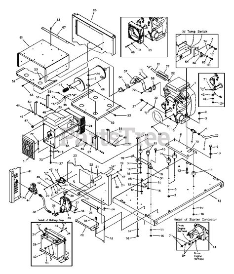 Generac 1461-2 - Generac 10kW Home Backup Generator Main Unit Parts ...