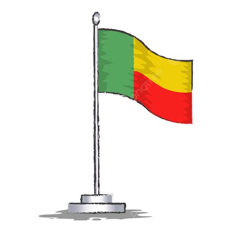 Benin Flag Vector Illustration, Benin Flag, Symbol, Benin PNG and Vector with Transparent ...