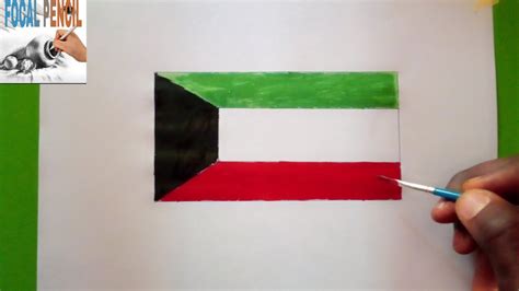 How to draw Kuwait Flag - YouTube