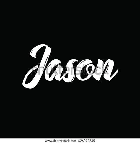 Jason Text Design Vector Calligraphy Typography Stock Vector (Royalty Free) 626092235 | Shutterstock