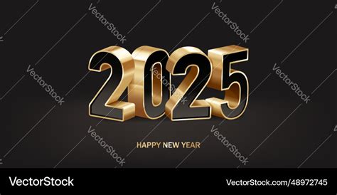 Happy new year 2025 Royalty Free Vector Image - VectorStock