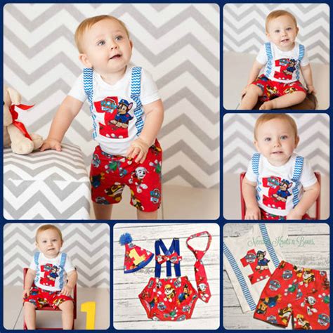 Paw Patrol 1st Birthday | Paw Patrol 2nd Birthday | Boys Paw Patrol Birthday Outfit – Needles ...