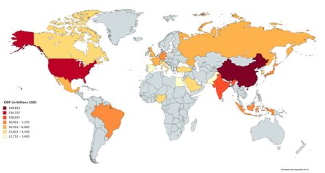 Top 20 Largest Economies in the World, 2050 [6460x3455] : r/MapPorn