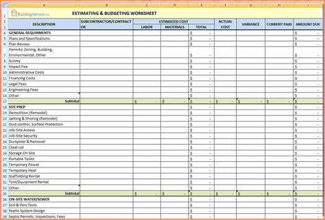 Construction Job Cost Report Template