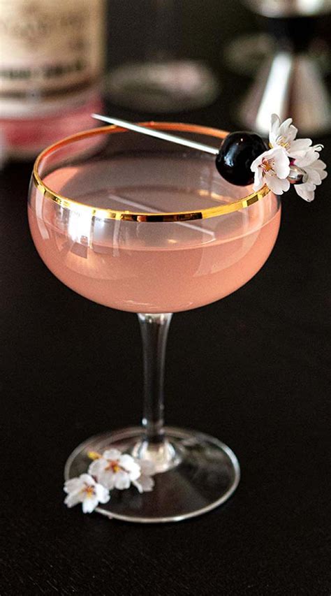 THE PINK CHERRY BLOSSOM MARASCHINO LIQUEUR COCKTAIL | Cherry cocktail, Easter cocktails, Cherry ...