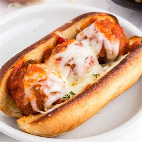 The Best Meatball Subs - with garlic bun! - Rachel Cooks®