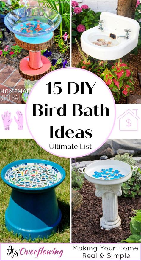 How to Make a Bird Bath (15 Easy DIY Bird Bath Ideas)