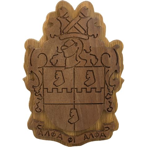 Alpha Phi Alpha Carved Background | Fraternity Crest