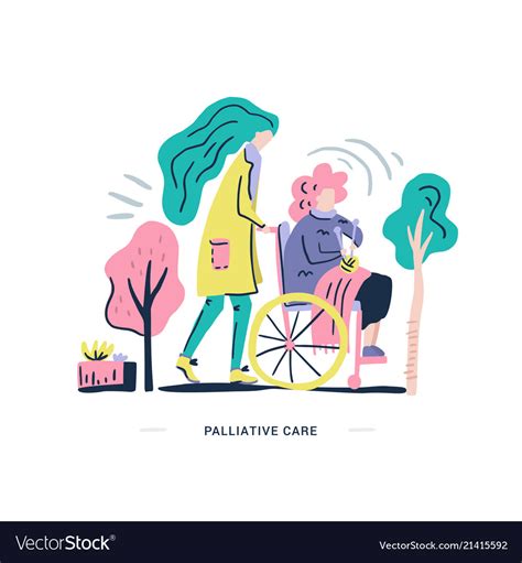 Palliative care Royalty Free Vector Image - VectorStock