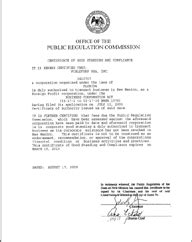 New Mexico Certificate of Organization - LLC Bible