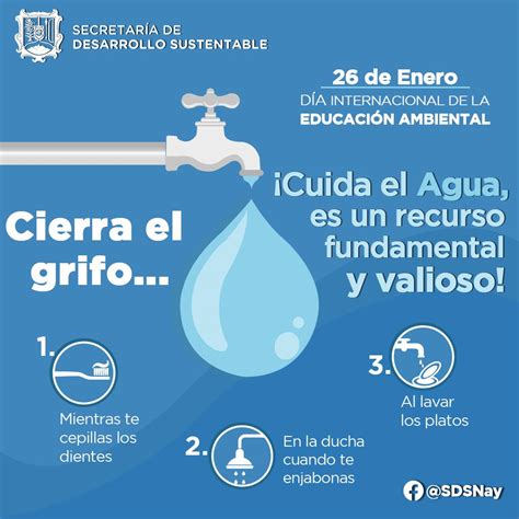 ¡CUIDA EL AGUA! – Secretaría de Desarrollo Sustentable