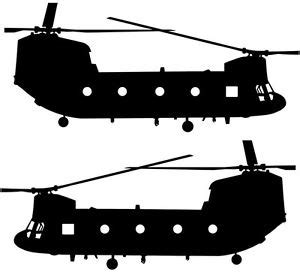 Chinook Helicopter Silhouette at GetDrawings | Free download