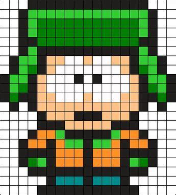 Kyle South Park Perler Bead Pattern / Bead Sprite | Patrones de perler ...