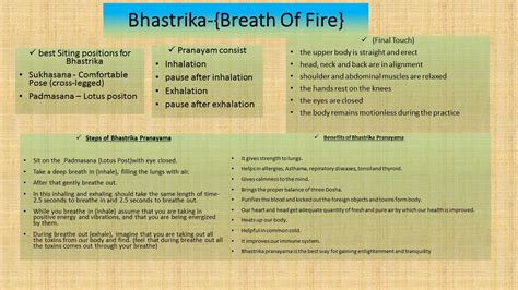 Bhastrika Pranayama- Steps's & Benefits — Hive