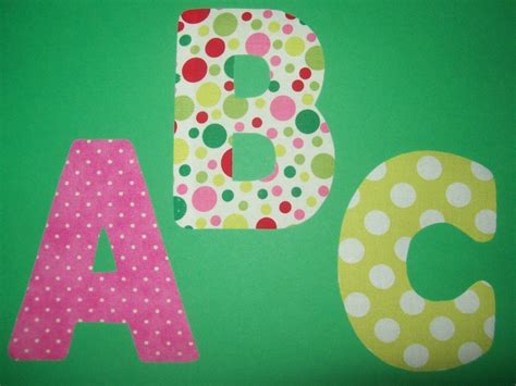 Fabric Applique Template Pattern ONLY ALPHABET Letters.....