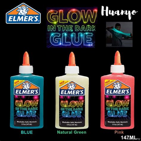 Elmer's Non Toxic Washable Glow in the Dark Glue (Best for Slime ...