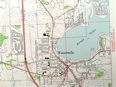 Antique Wauconda Illinois 1960 US Geological Survey - Etsy