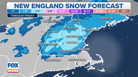 Quick-hitting round of snow to blanket New England on Friday | Fox Weather