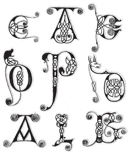 Anglo Saxon Alphabet Letters