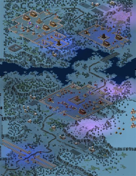 [Red Alert 2] Allied Campaign - Map renders (no fog of war / how the map is, when game starts ...