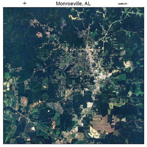 Aerial Photography Map of Monroeville, AL Alabama