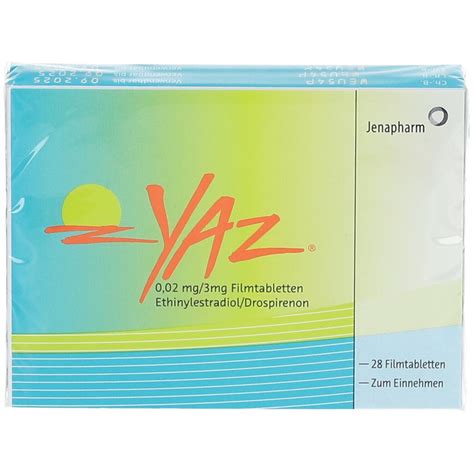 YAZ® 0,02 mg/3 mg 3X28 St - shop-apotheke.com