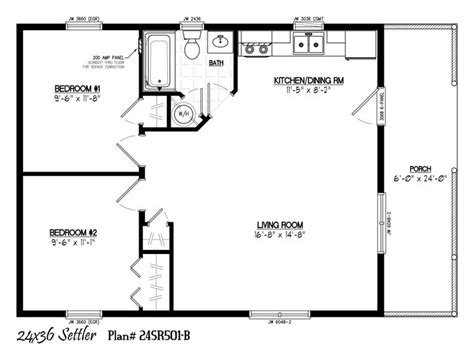 24 X 36 Cabin Floor Plans House Design Ideas - Photos