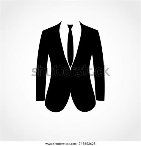 Suit Icon Isolated On White Background Stock Vector (Royalty Free) 745653625 | Shutterstock