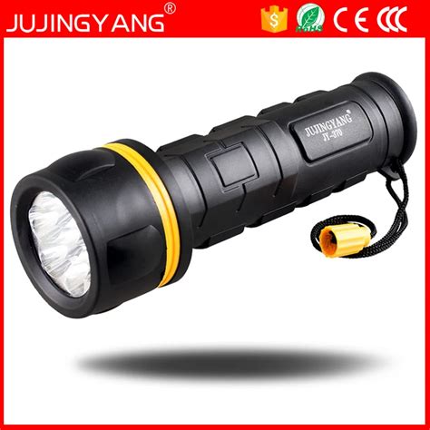 Bright Waterproof ABS D size battery 2W 7 led Flashlight for Household ...