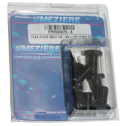 Flex Plate Bolts, 1/2" x .875 long. Set of 8 bolts | Meziere Enterprises