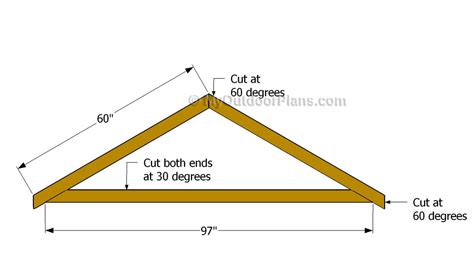 Best How to build gable roof trusses for shed | How to Learn