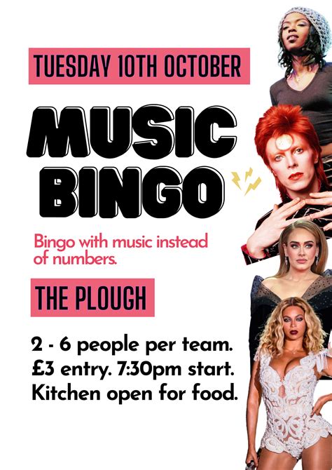 Music Bingo!! — The Plough