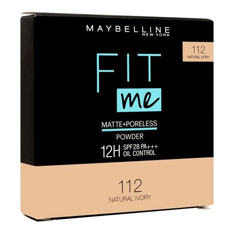 Buy Maybelline New York Fit Me Matte+Poreless Powder, 112 Natural Ivory ...