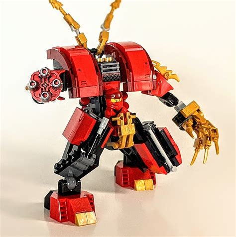 LEGO MOC Kai's FIRE MECH | Ninjago 70500 remake by Brick Daimyo | Rebrickable - Build with LEGO