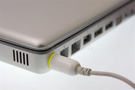 Charging laptop stock image. Image of charge, notebook - 4198263