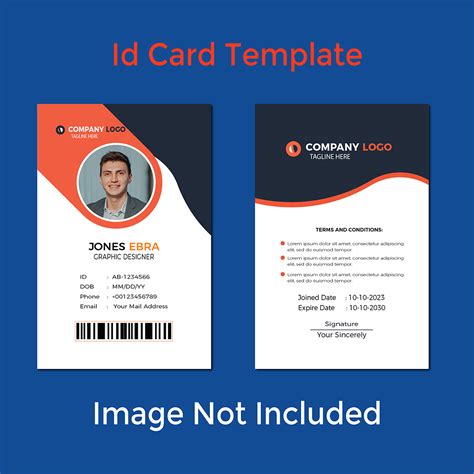 This is professional corporate Id card design template. | MasterBundles