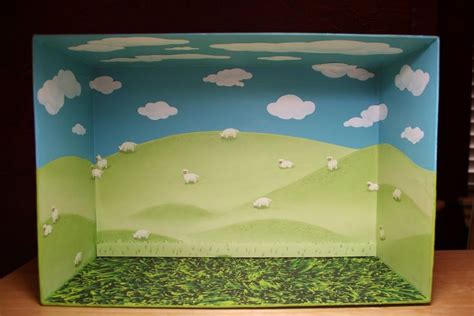 Shoebox Art | Diorama kids, Diorama, Shoe box diorama