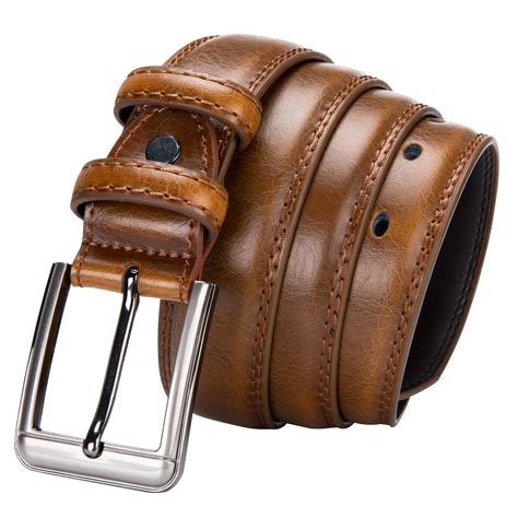 Aliexpress.com : Buy Hi Tie Cowhide Brown Leather Luxury Waist Belt Male Belts for Men Casual ...