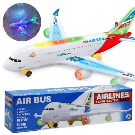 UUGEE Airplane Toys for Toddlers Boys Girls, Bump and Go Action, Kids Toy Airplane with Flashing ...