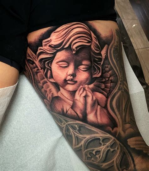 Amazing Cherub and Baby Angel Tattoo Designs and Meanings To Inspire In ...