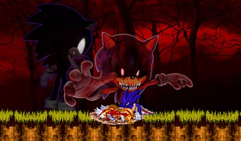 Dark Sonic VS Sonic.EXE Thumbnail by DrizzlyScroll1996 on DeviantArt